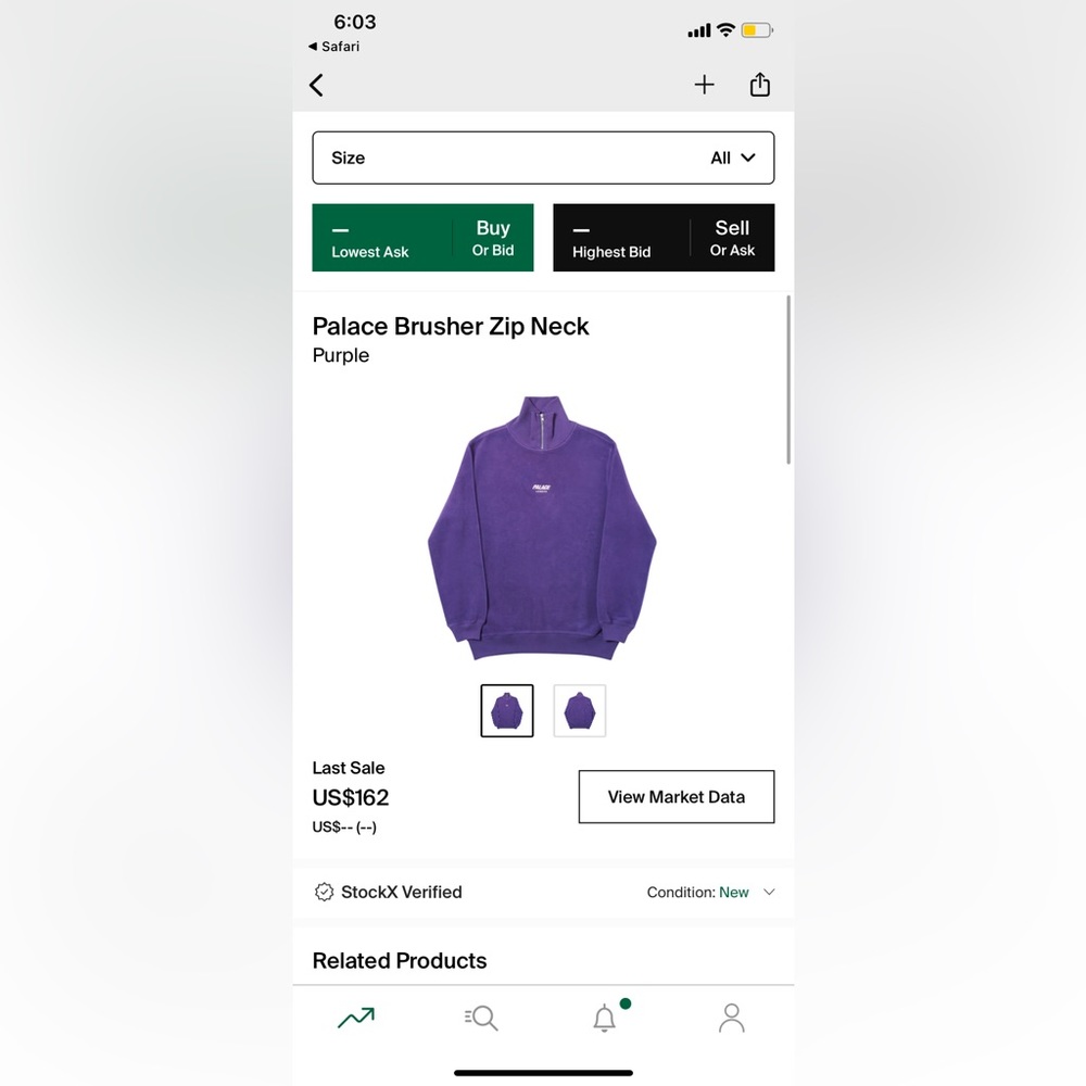 Palace brusher sweatshirt. Awesome deal!!
